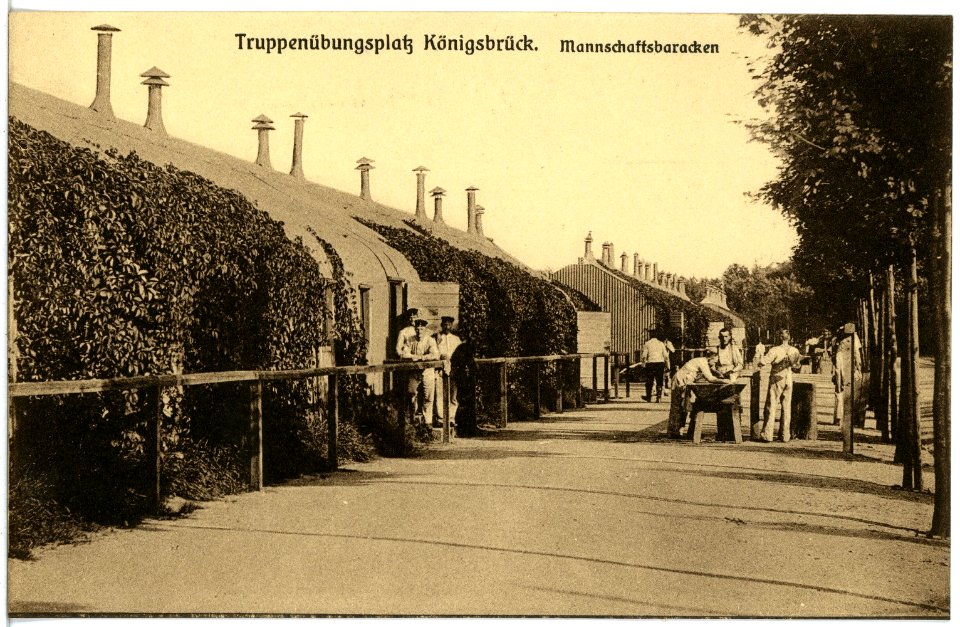 18312-Königsbrück-1914-Truppenübungsplatz - Mannschaftsbaracken-Brück & Sohn Kunstverlag