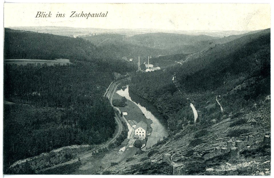 16744-Zschopautal-1913-Blick ins Zschopautal-Brück & Sohn Kunstverlag