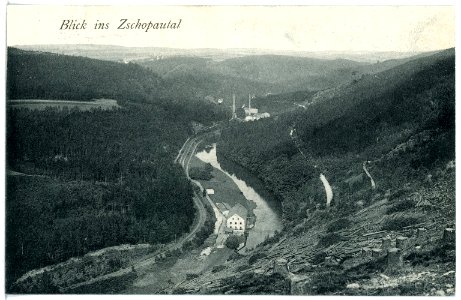 16744-Zschopautal-1913-Blick ins Zschopautal-Brück & Sohn Kunstverlag