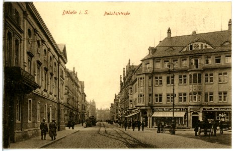 18748-Döbeln-1915-Bahnhofstraße-Brück & Sohn Kunstverlag