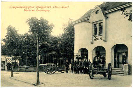18308-Königsbrück-1914-Truppenübungsplatz - Wache-Brück & Sohn Kunstverlag
