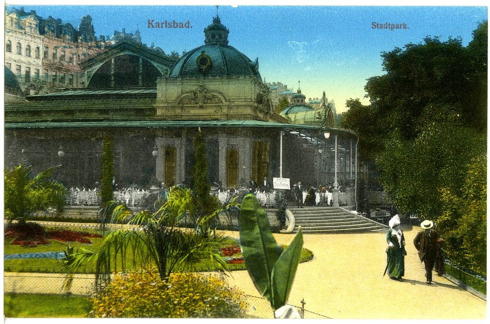 18802-Karlsbad-1915-Stadtpark-Brück & Sohn Kunstverlag