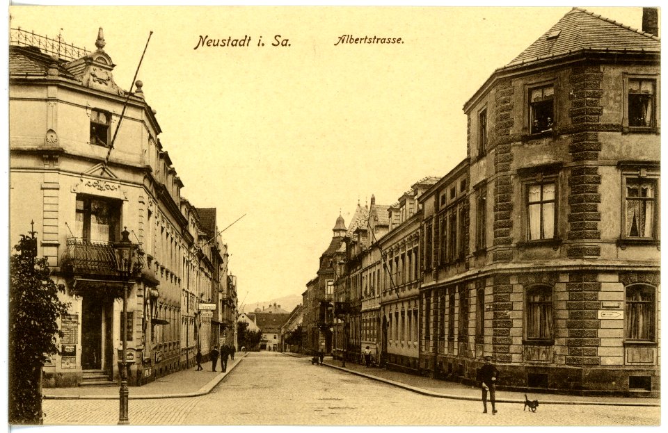 16767-Neustadt-1913-Albertstraße-Brück & Sohn Kunstverlag
