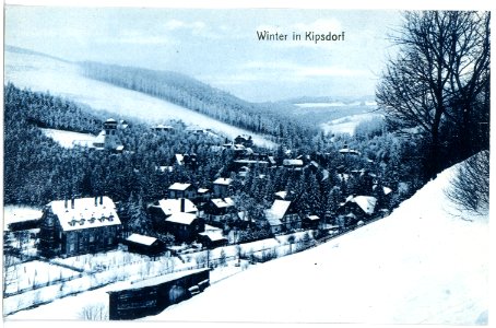 18372-Kipsdorf-1914-Blick auf Kipsdorf im Winter-Brück & Sohn Kunstverlag
