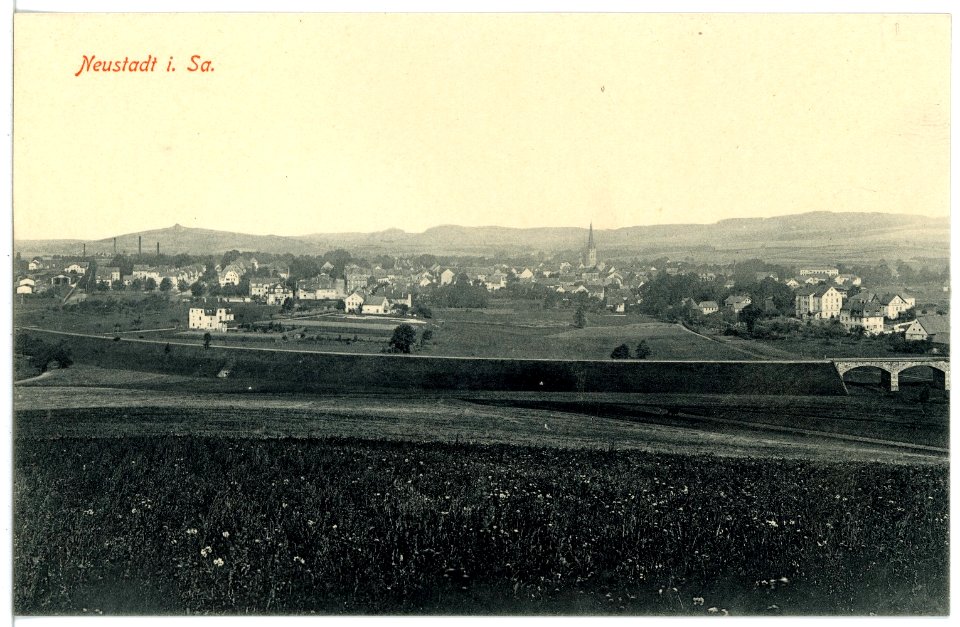 16726-Neustadt-1913-Blick auf Neustadt-Brück & Sohn Kunstverlag