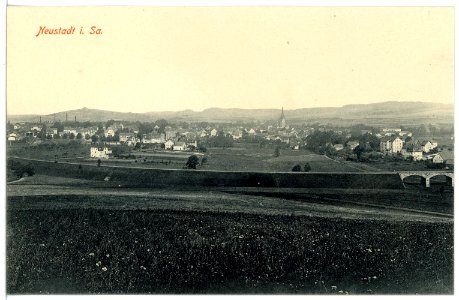 16726-Neustadt-1913-Blick auf Neustadt-Brück & Sohn Kunstverlag