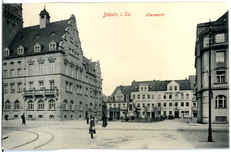 18745-Döbeln-1915-Obermarkt-Brück & Sohn Kunstverlag