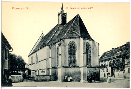 18320-Kamenz-1914-St. Justkirche-Brück & Sohn Kunstverlag