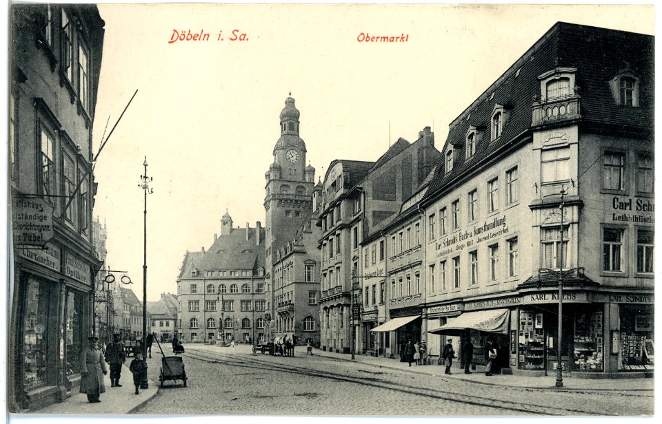 18743-Döbeln-1915-Obermarkt-Brück & Sohn Kunstverlag