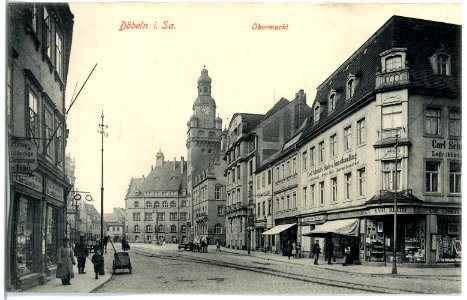 18743-Döbeln-1915-Obermarkt-Brück & Sohn Kunstverlag