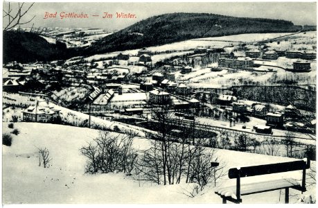 18697-Bad Gottleuba-1915-Blick auf Gottleuba im Winter-Brück & Sohn Kunstverlag