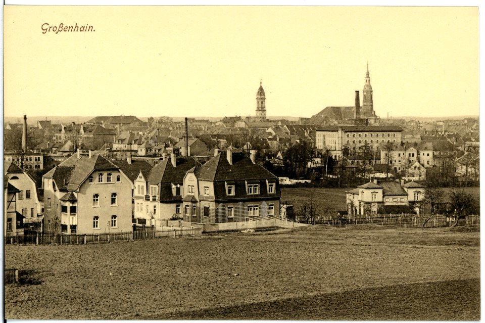 18537-Großenhain-1914-Blick auf Großenhain-Brück & Sohn Kunstverlag