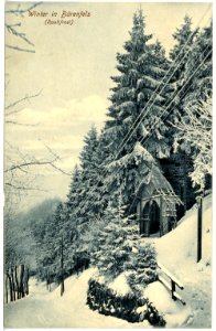 18371-Bärenfels-1914-Blick auf Bärenfels im Winter-Brück & Sohn Kunstverlag