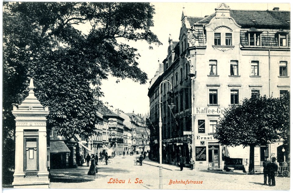 18412-Löbau-1914-Bahnhofstraße-Brück & Sohn Kunstverlag