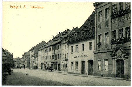 16382-Penig-1913-Schloßplatz-Brück & Sohn Kunstverlag