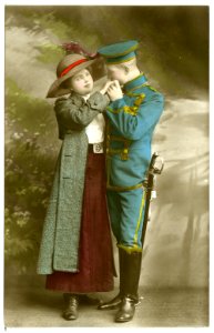 16010-Meißen-1913-Husaren Im Garten Der Schütze-Brück & Sohn Kunstverlag