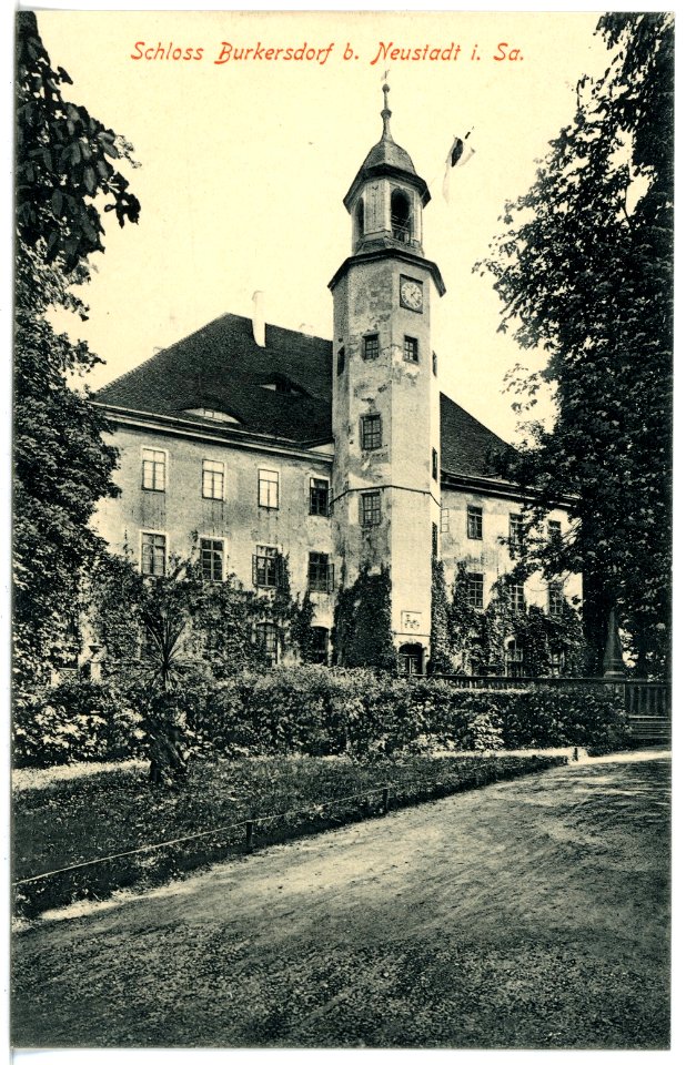 16734-Neustadt-1913-Schloß Burkersdorf-Brück & Sohn Kunstverlag
