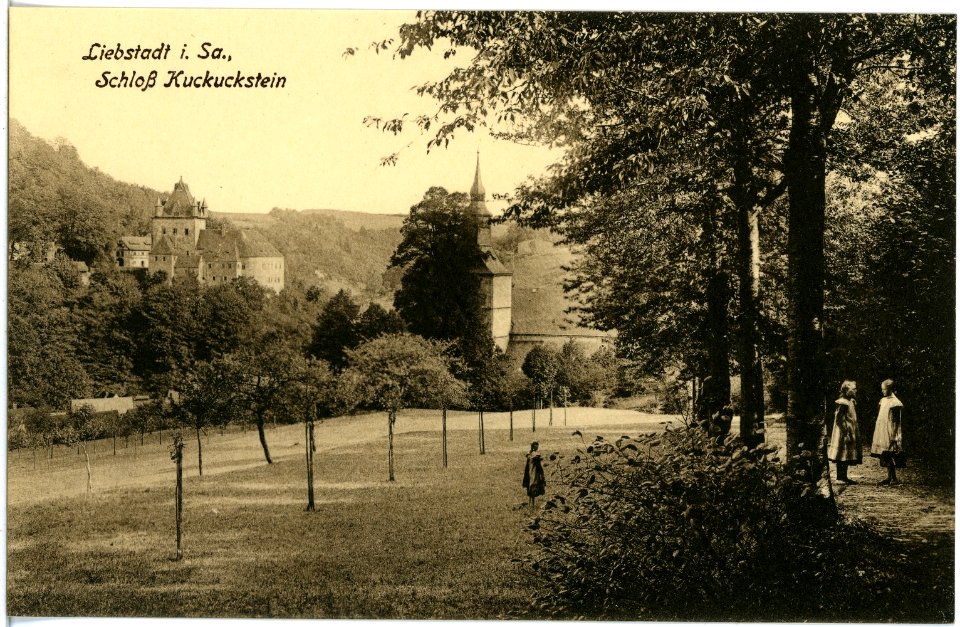 18533-Liebstadt-1914-Schloß Kuckuckstein und Kirche-Brück & Sohn Kunstverlag