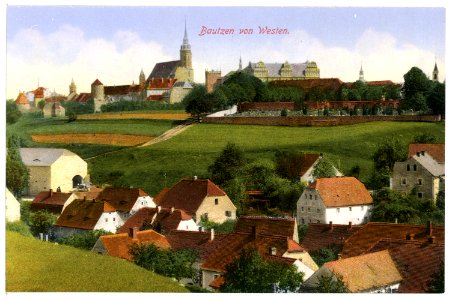 16435-Bautzen-1913-von Westen-Brück & Sohn Kunstverlag