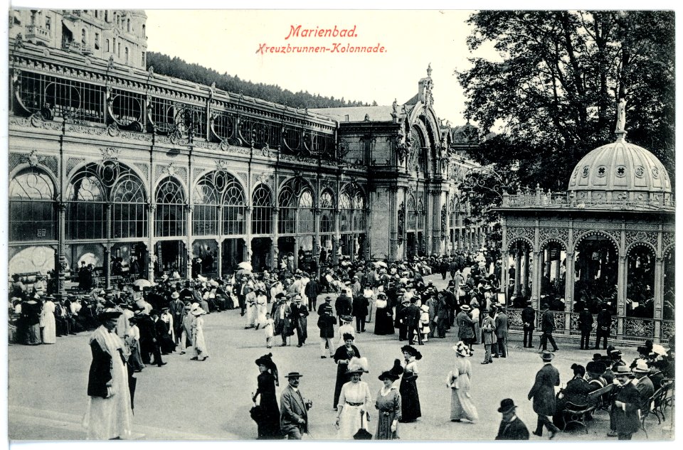 16365-Marienbad-1913-Kreuzbrunnen-Kolonnade-Brück & Sohn Kunstverlag