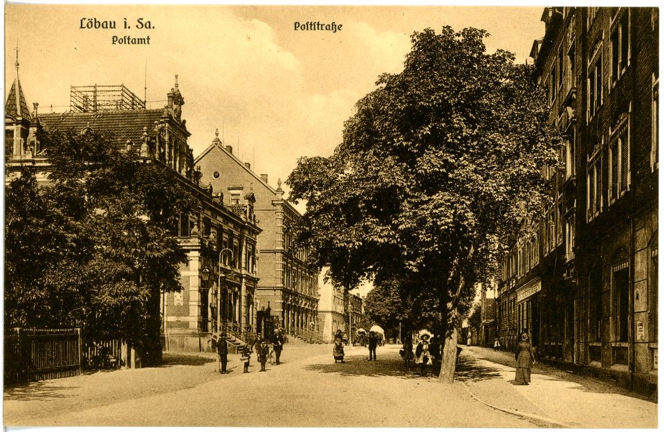 18413-Löbau-1914-Poststraße-Brück & Sohn Kunstverlag