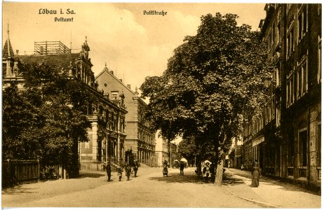 18413-Löbau-1914-Poststraße-Brück & Sohn Kunstverlag