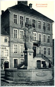 18678-Bischofswerda-1915-Markt, Paradiesbrunnen-Brück & Sohn Kunstverlag