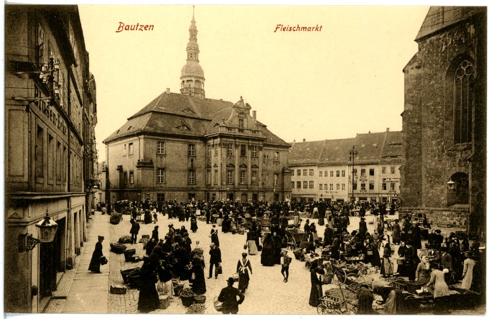 18787-Bautzen-1915-Fleischmarkt-Brück & Sohn Kunstverlag