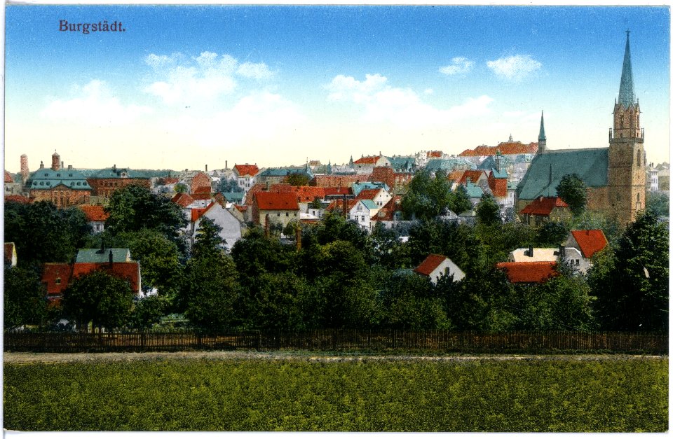 18510-Burgstädt-1914-Blick auf Burgstädt-Brück & Sohn Kunstverlag