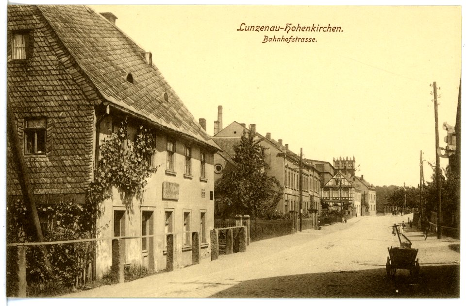 16398-Lunzenau-1913-Bahnhofstraße-Brück & Sohn Kunstverlag