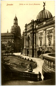 18952-Dresden-1915-Partie an der Kunstakademie-Brück & Sohn Kunstverlag