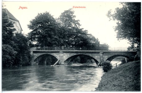 16361-Pegau-1913-Elsterbrücke-Brück & Sohn Kunstverlag