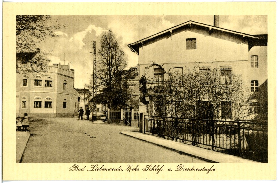 18837-Liebenwerda-1915-Schloß- und Dresdner Straße-Brück & Sohn Kunstverlag