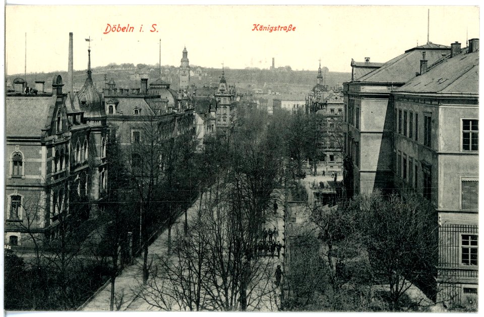 18859-Döbeln-1915-Königstraße-Brück & Sohn Kunstverlag