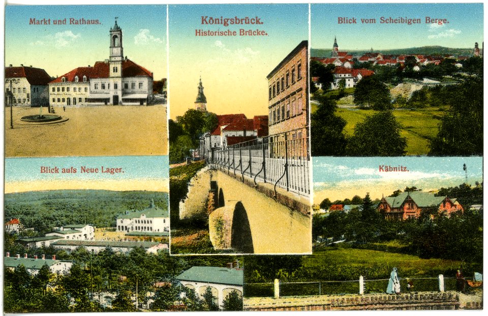 18715-Königsbrück-1915-verschiedene Stadtansichten-Brück & Sohn Kunstverlag