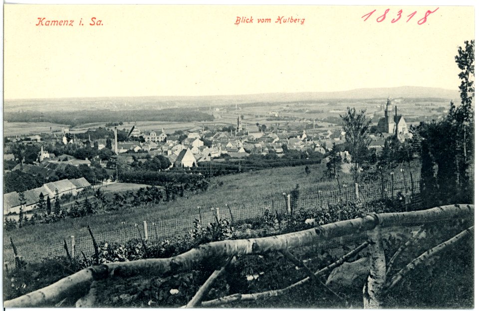 18318-Kamenz-1914-Blick auf Kamenz vom Hutberg-Brück & Sohn Kunstverlag