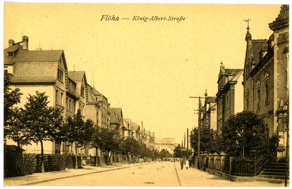 16256-Flöha-1913-König-Albert-Straße-Brück & Sohn Kunstverlag