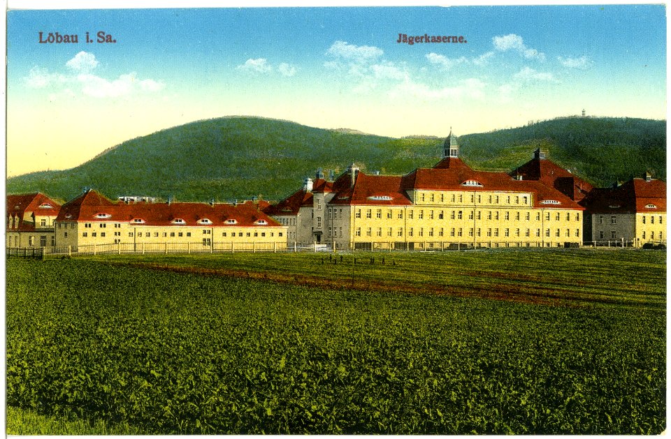 18462-Löbau-1914-Jägerkaserne-Brück & Sohn Kunstverlag