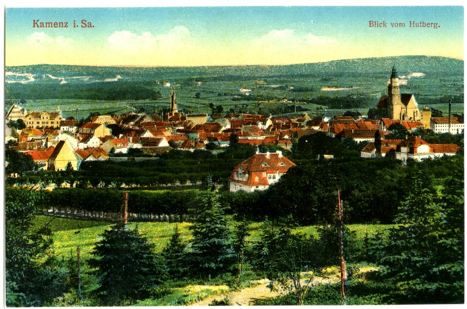 18384-Kamenz-1914-Blick auf Kamenz vom Hutberg-Brück & Sohn Kunstverlag