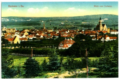 18384-Kamenz-1914-Blick auf Kamenz vom Hutberg-Brück & Sohn Kunstverlag