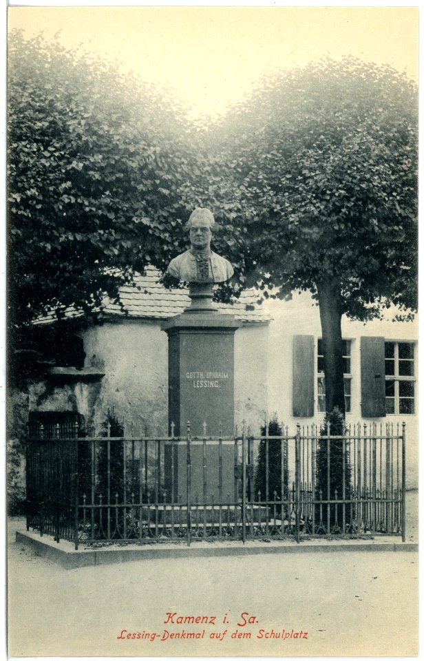 18322-Kamenz-1914-Lessingdenkmal-Brück & Sohn Kunstverlag