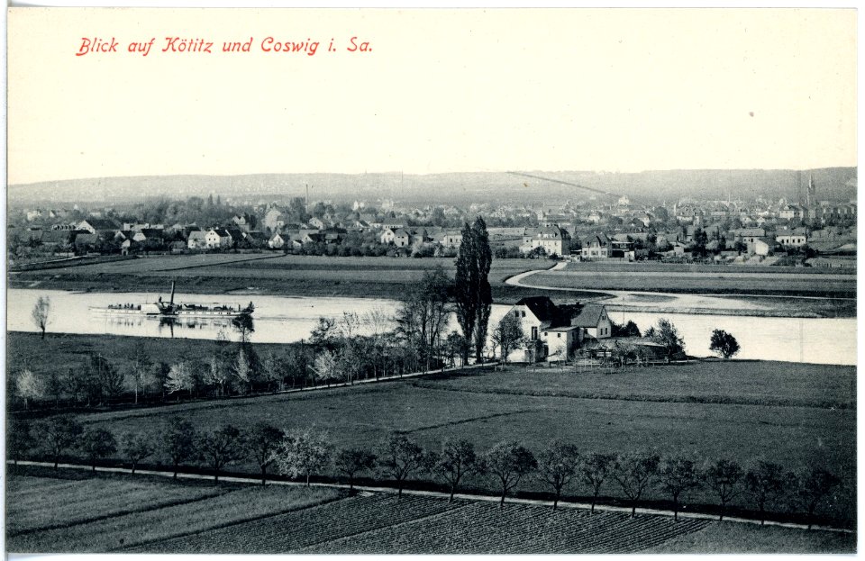 18939-Kötitz-1915-Blick auf Kötitz und Coswig-Brück & Sohn Kunstverlag