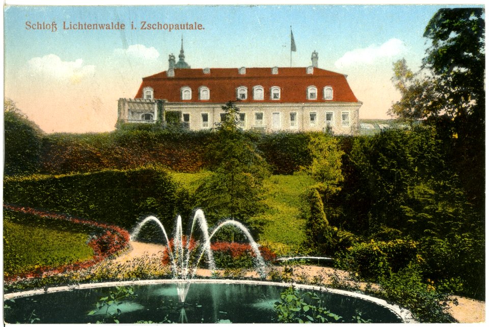 18506-Lichtenwalde-1914-Schloß-Brück & Sohn Kunstverlag