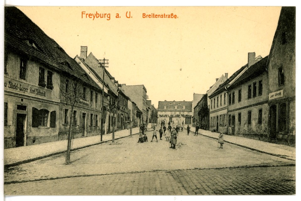 16459-Freyburg-1913-Breitenstraße-Brück & Sohn Kunstverlag