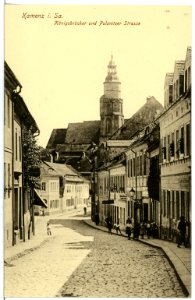 18324-Kamenz-1914-Königsbrücker - und Pulsnitzer Straße-Brück & Sohn Kunstverlag