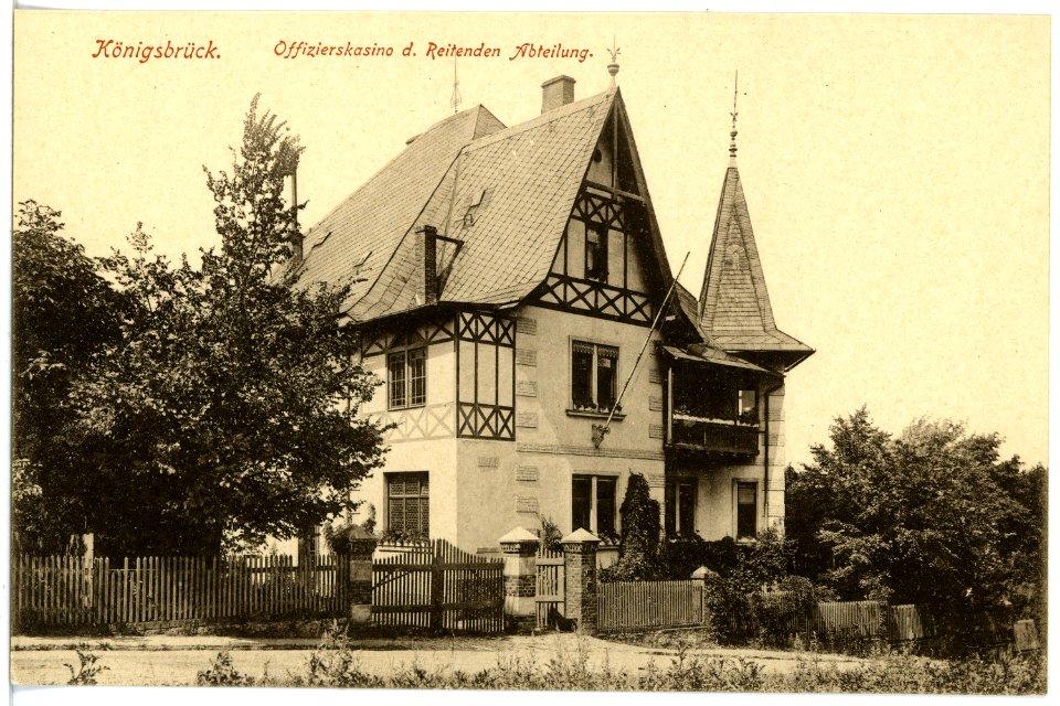 18269-Königsbrück-1914-Offizierskasino der Reitende Abteilung-Brück & Sohn Kunstverlag