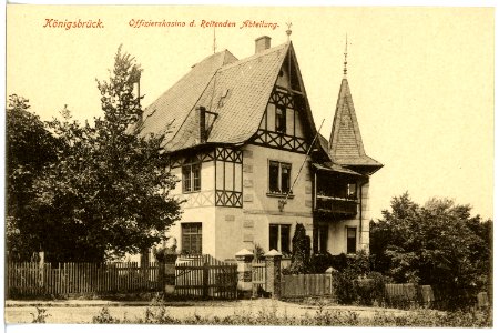 18269-Königsbrück-1914-Offizierskasino der Reitende Abteilung-Brück & Sohn Kunstverlag