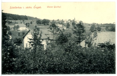16269-Schellerhau-1913-Oberer Gasthof-Brück & Sohn Kunstverlag