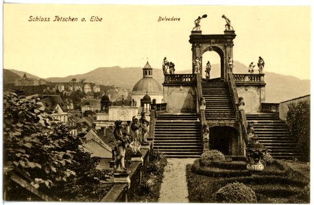 18261-Tetschen-1914-Schloß Tetschen - Belvedere-Brück & Sohn Kunstverlag