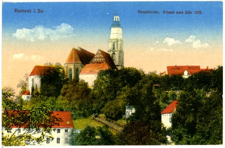 18204-Kamenz-1914-Hauptkirche-Brück & Sohn Kunstverlag